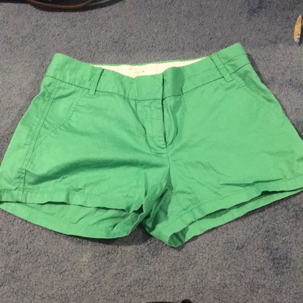 Jcrew green chino short 3 in